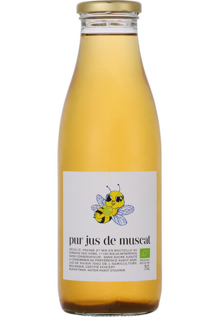 Jus de raisin Muscat "Petit grain des abeilles"